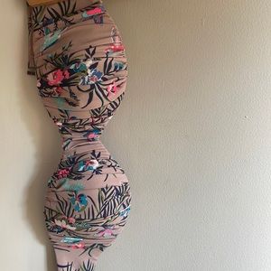 H&M sweetheart bandeau bikini top sz 8 EUC